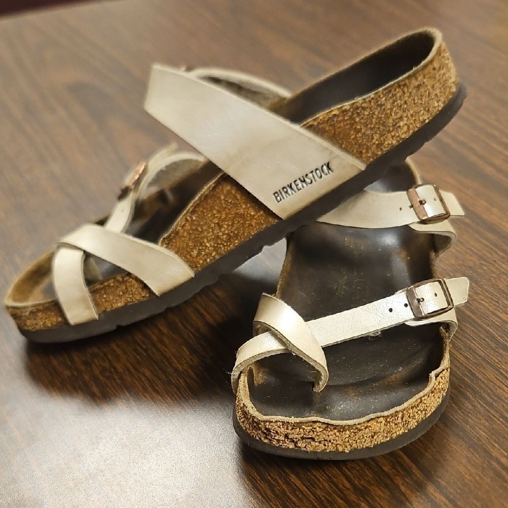 Birkenstock Mayari Leather Sandals  – Size 38 (US Women’s ~7–7.5
